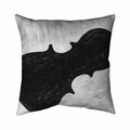 Begin Home Decor 26 x 26 in. Violin Silhouette-Double Sided Print Indoor Pillow 5541-2626-MU24-1